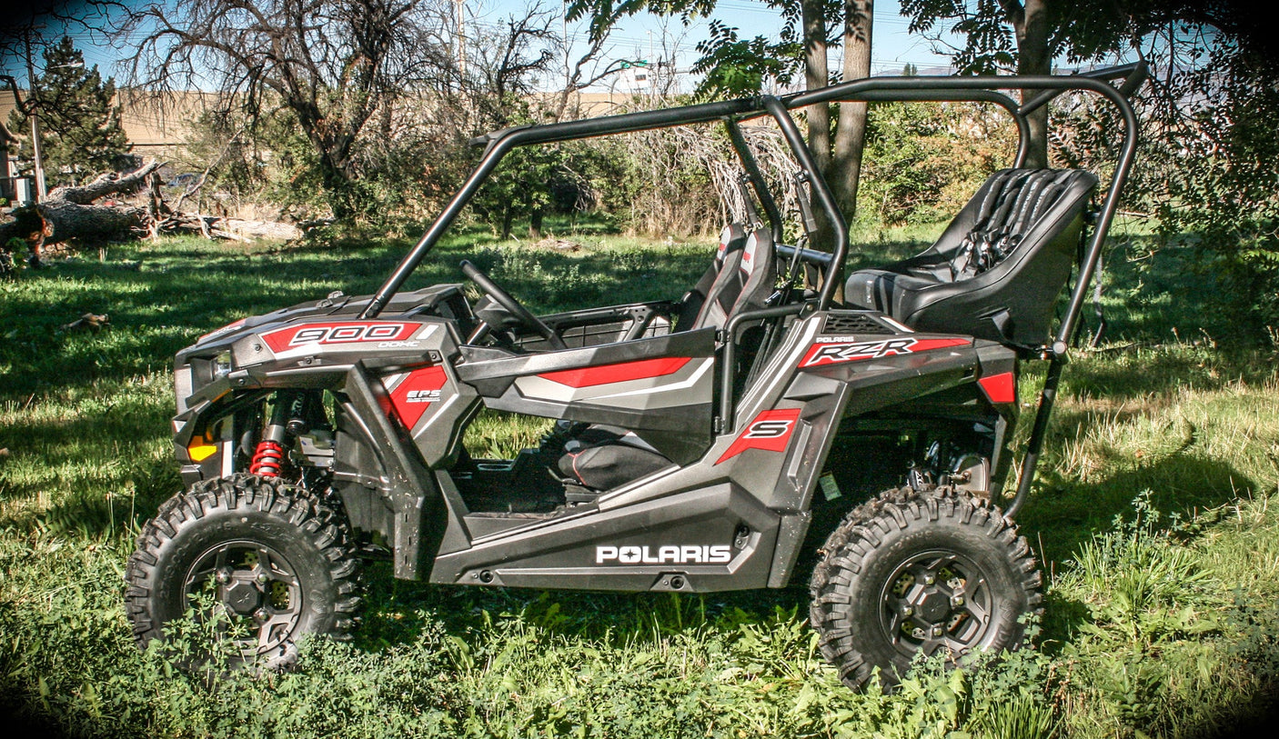 Photo of RZR 900 Back Seat and Roll Cage (2015-2020) by UTV Mountain Accessories - Premium Roll Cages for UTVs / Side by Sides