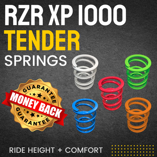 Photo of Polaris RZR XP 1000 (2-Seater) Ride Command, Rock, & Trail Edition Level Up Tender Spring Kit (2017-2019) by All Thingz UTV - Premium Tender Springs for UTVs / Side by Sides