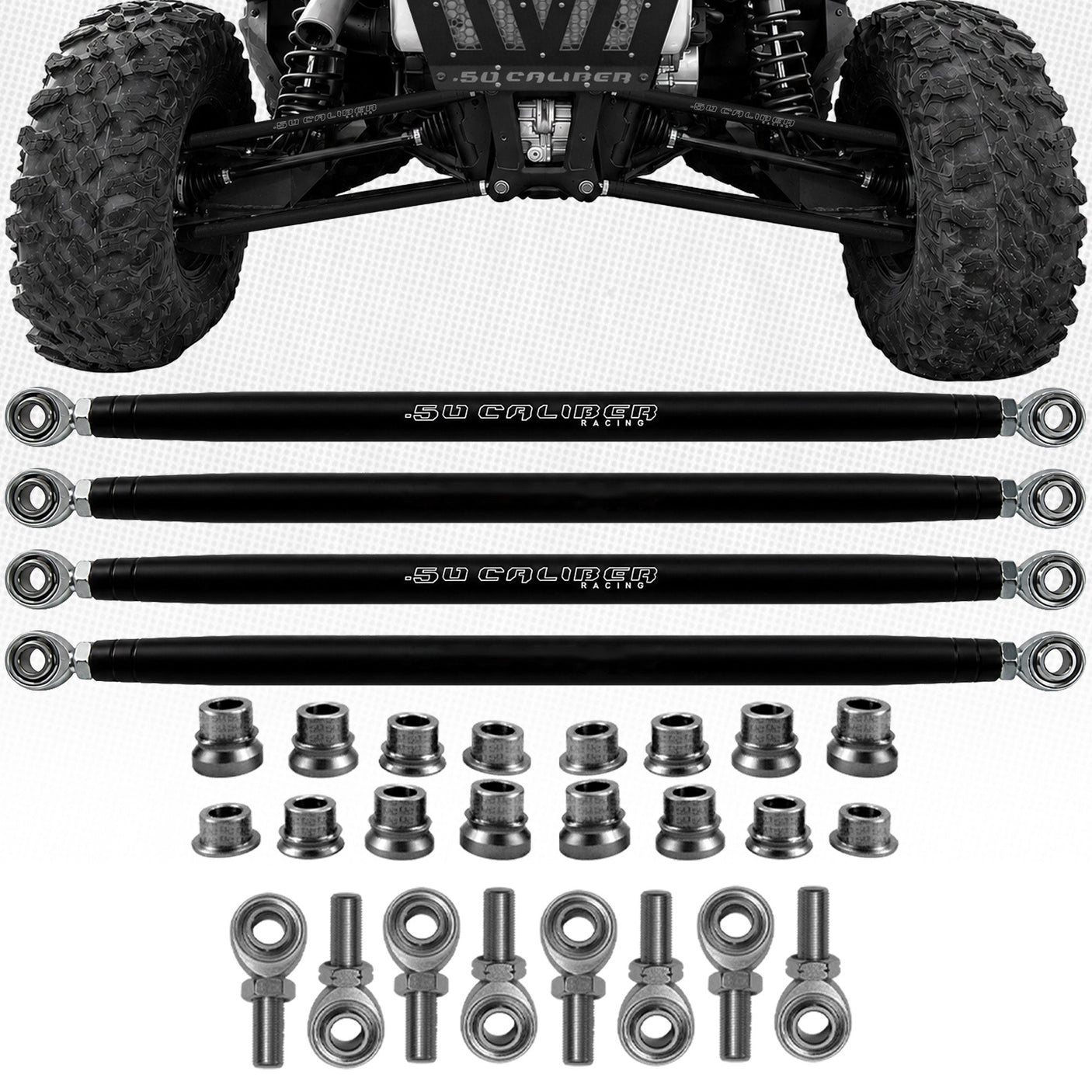 50 Caliber Racing RZR PRO R CNC Billet Radius Rods