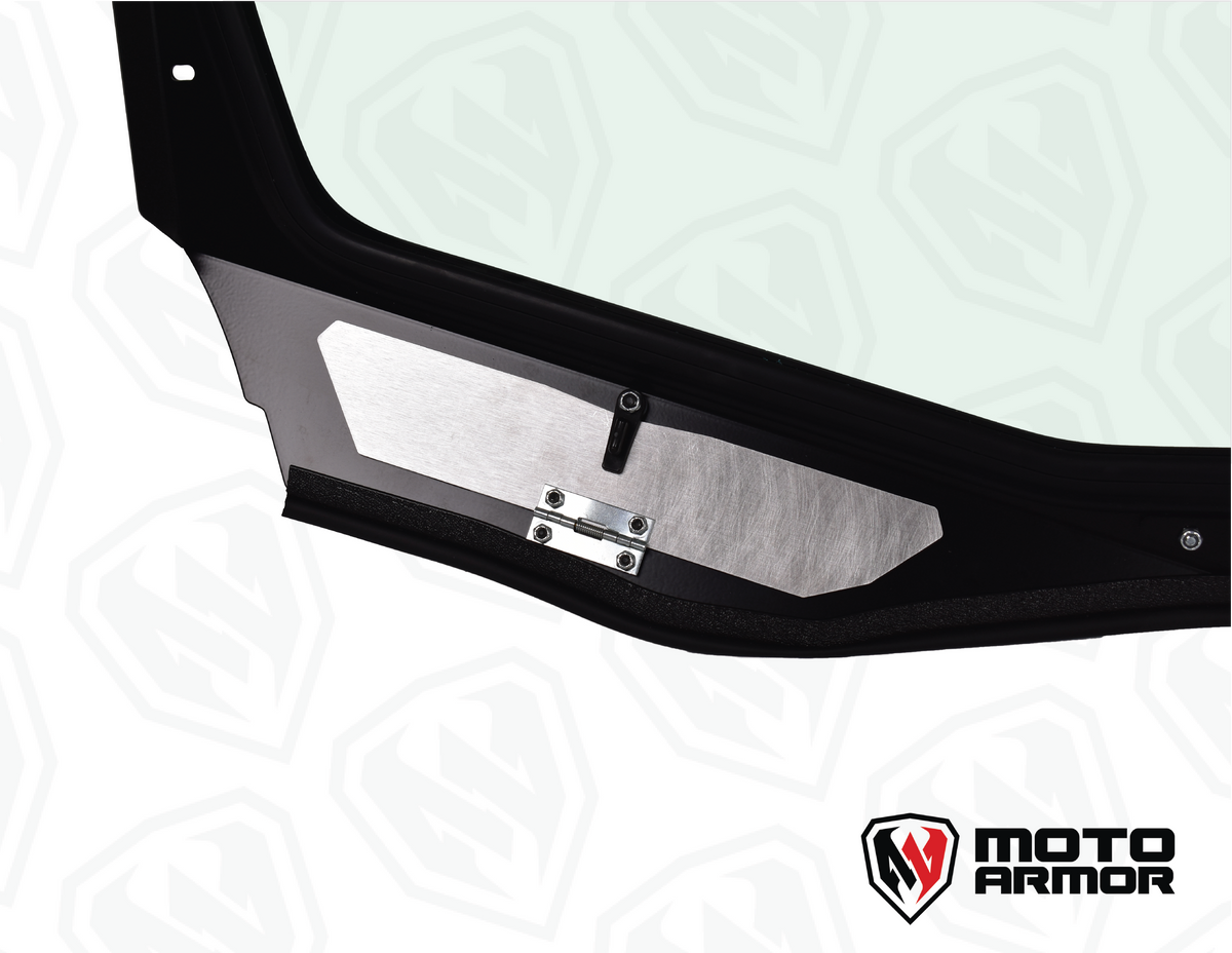 Photo of Maverick "R" Vented Glass Windshield with Wipers by Moto Armor - Premium for UTVs / Side by Sides