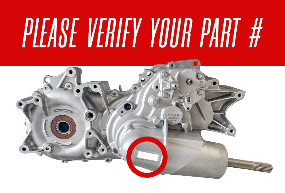 CW Motorsports Remanufactured Transmission, Polaris Ranger 800 — assembly identification diagram
