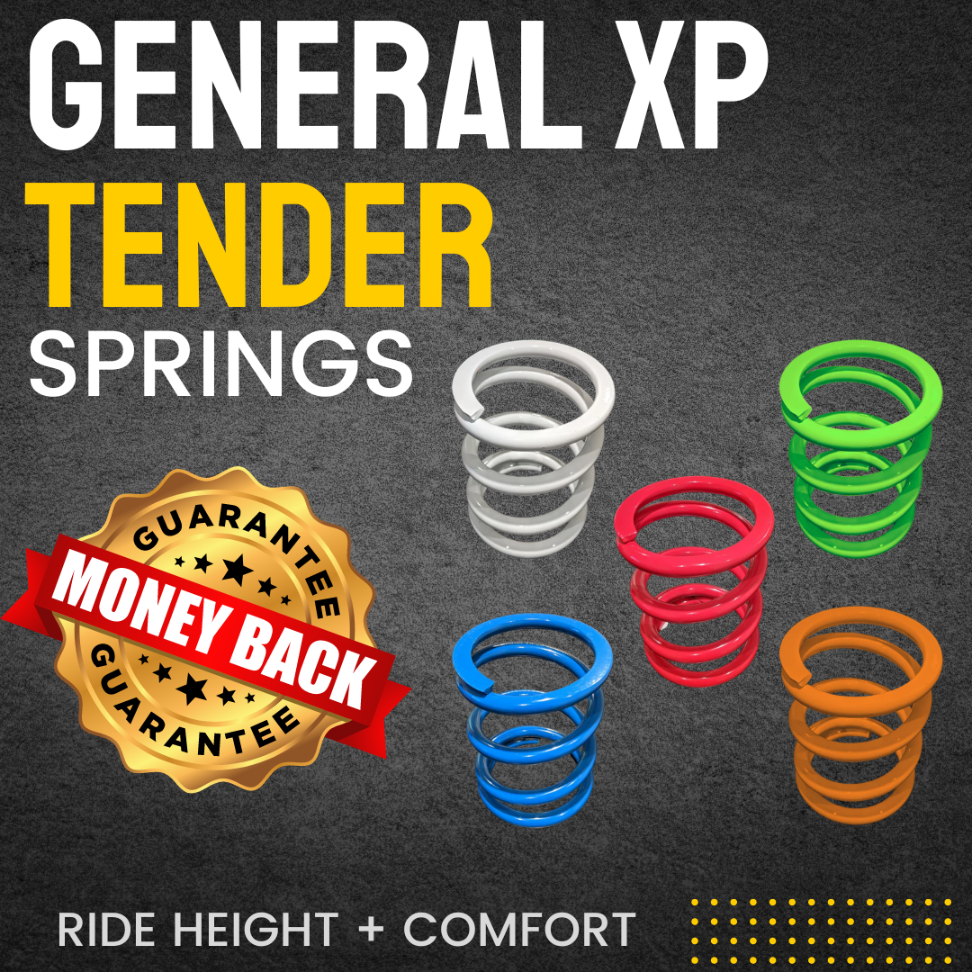 Polaris General XP tender spring kit for smoother ride and restored ride height