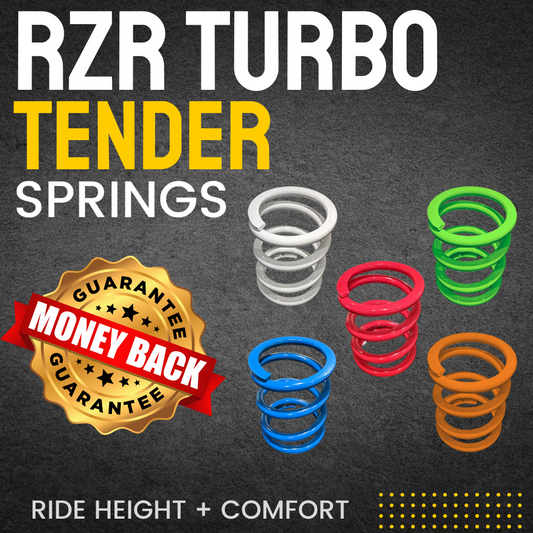 Photo of Polaris RZR Turbo (2 & 4 Seater) Tender Spring Swap Kit (2017+) by All Thingz UTV - Premium Tender Springs for UTVs / Side by Sides