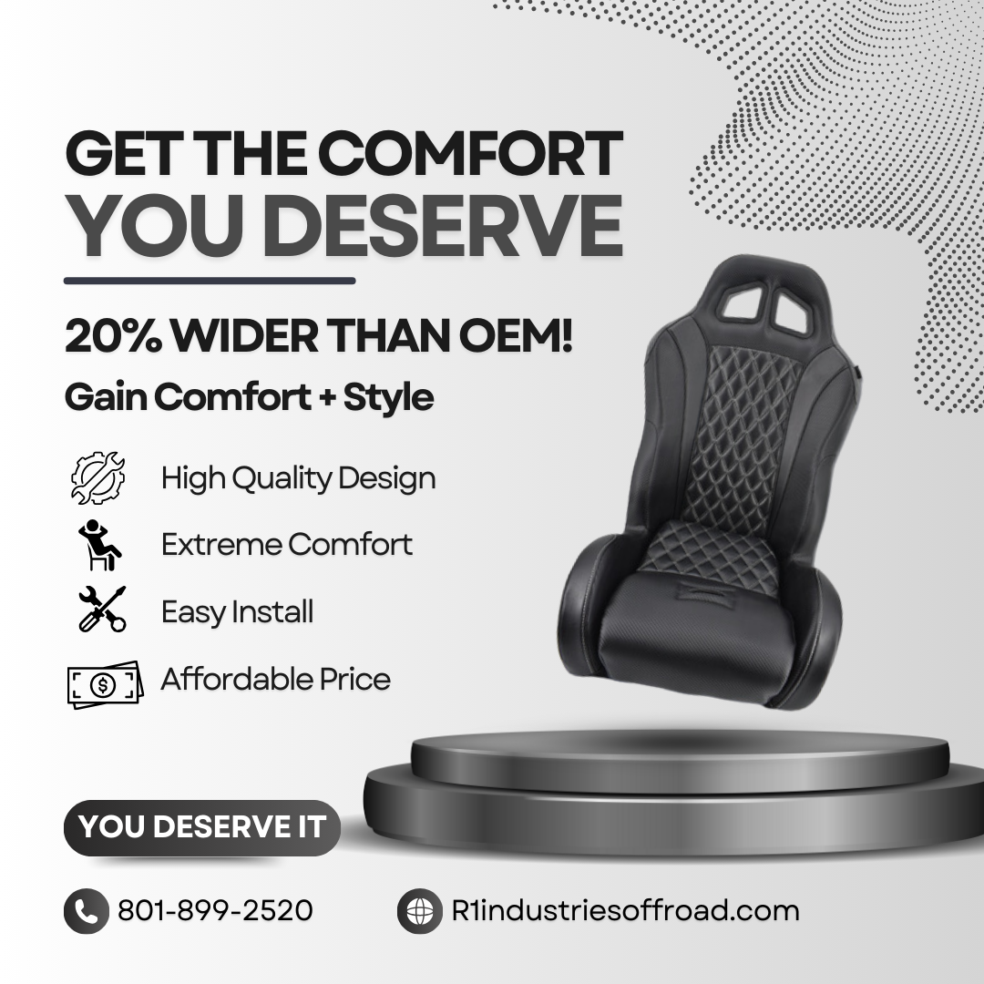 Photo of Aces Racing Daytona UTV Seats (Set of 2) - Premium Suspension Seats by Aces Racing - Premium Seats & Seat Accessories for UTVs / Side by Sides