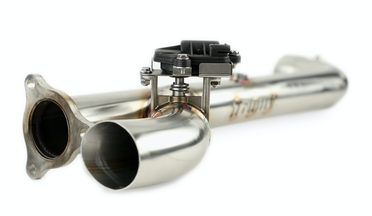 Photo of Trinity Racing SIDE PIECE Header Pipe with Electronic Cutout - RZR Turbo by Trinity Racing - Premium Exhaust Systems & Components for UTVs / Side by Sides