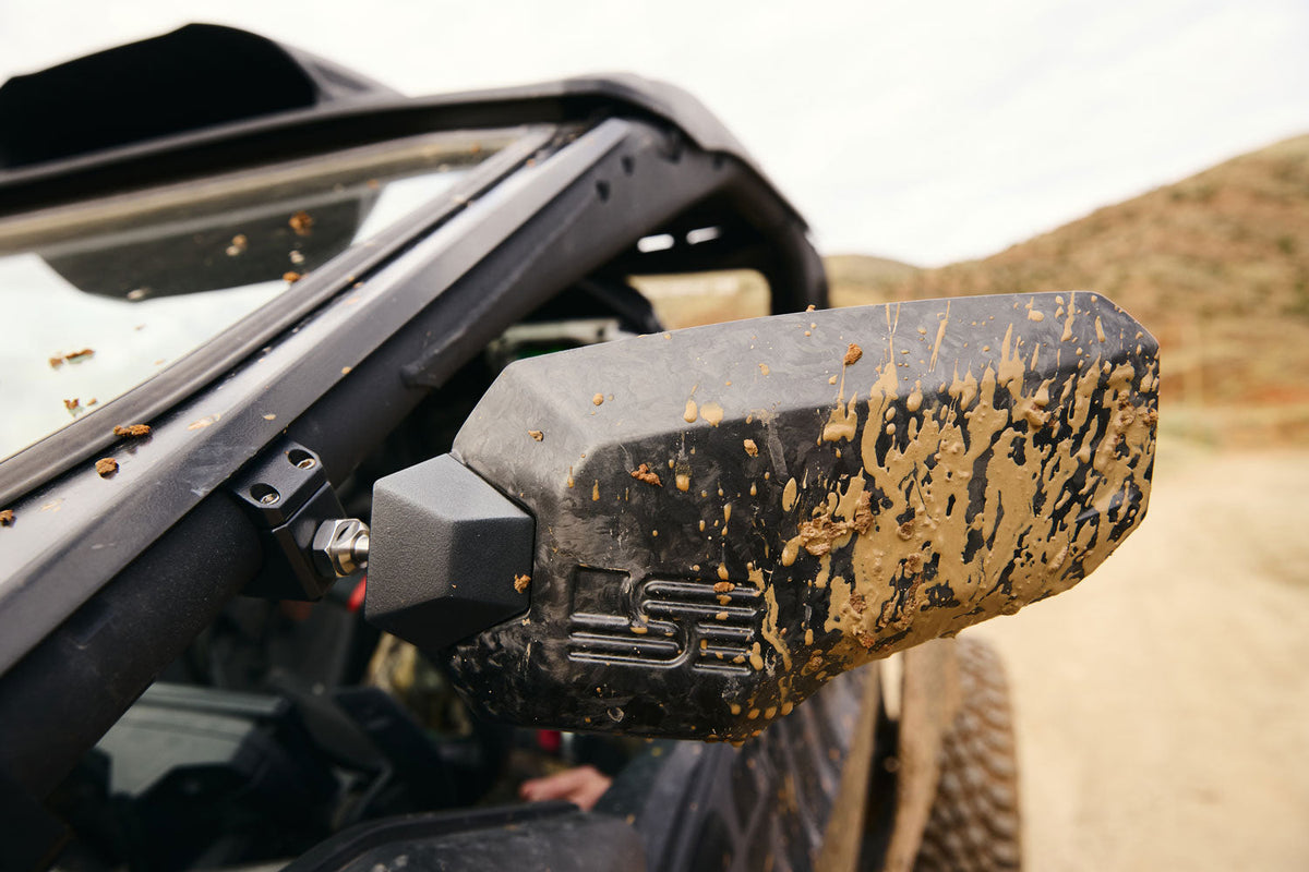 Carbon Fiber UTV Mirrors – Universal Clamp-On Set