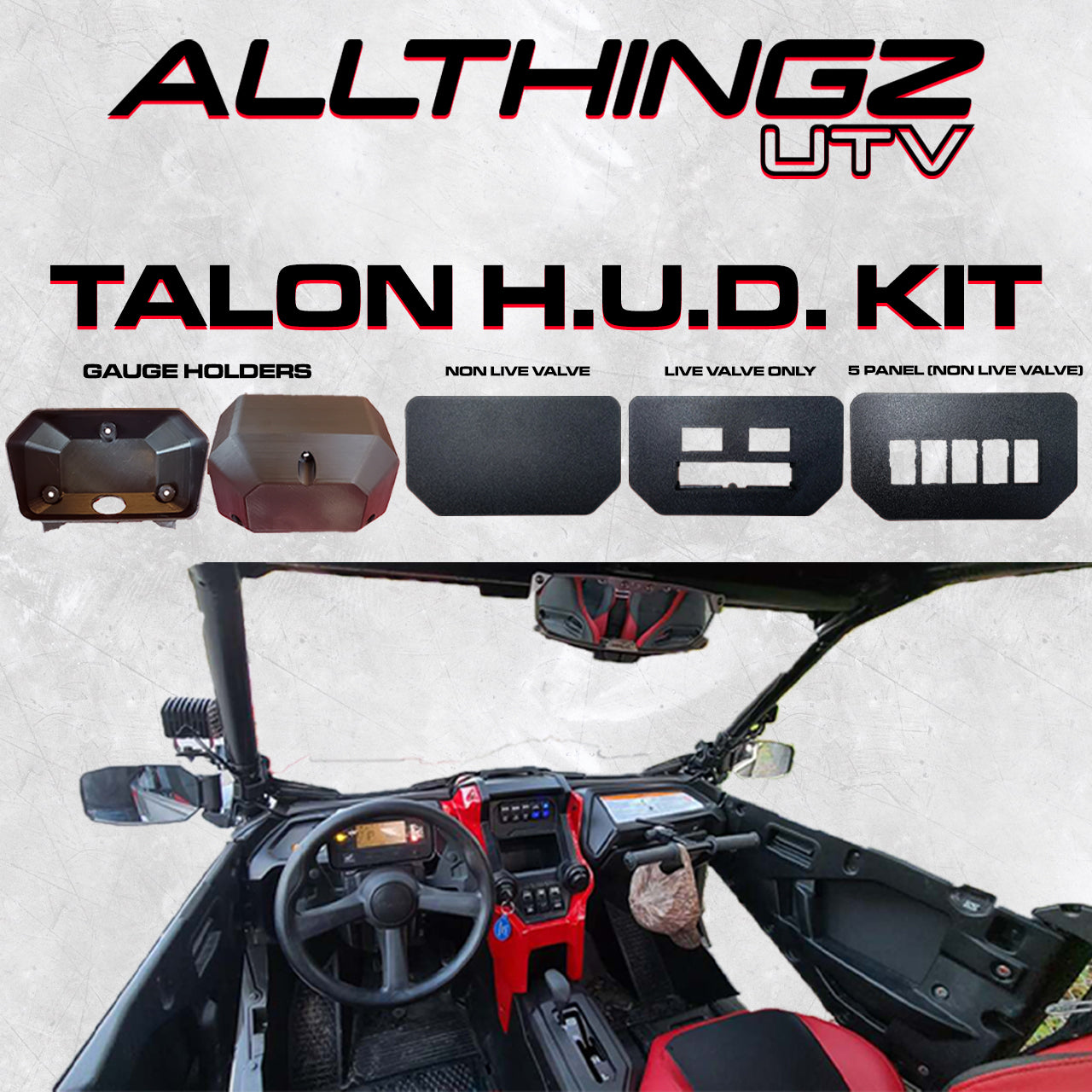 Honda Talon Heads Up Display Relocation Kit - Gen2