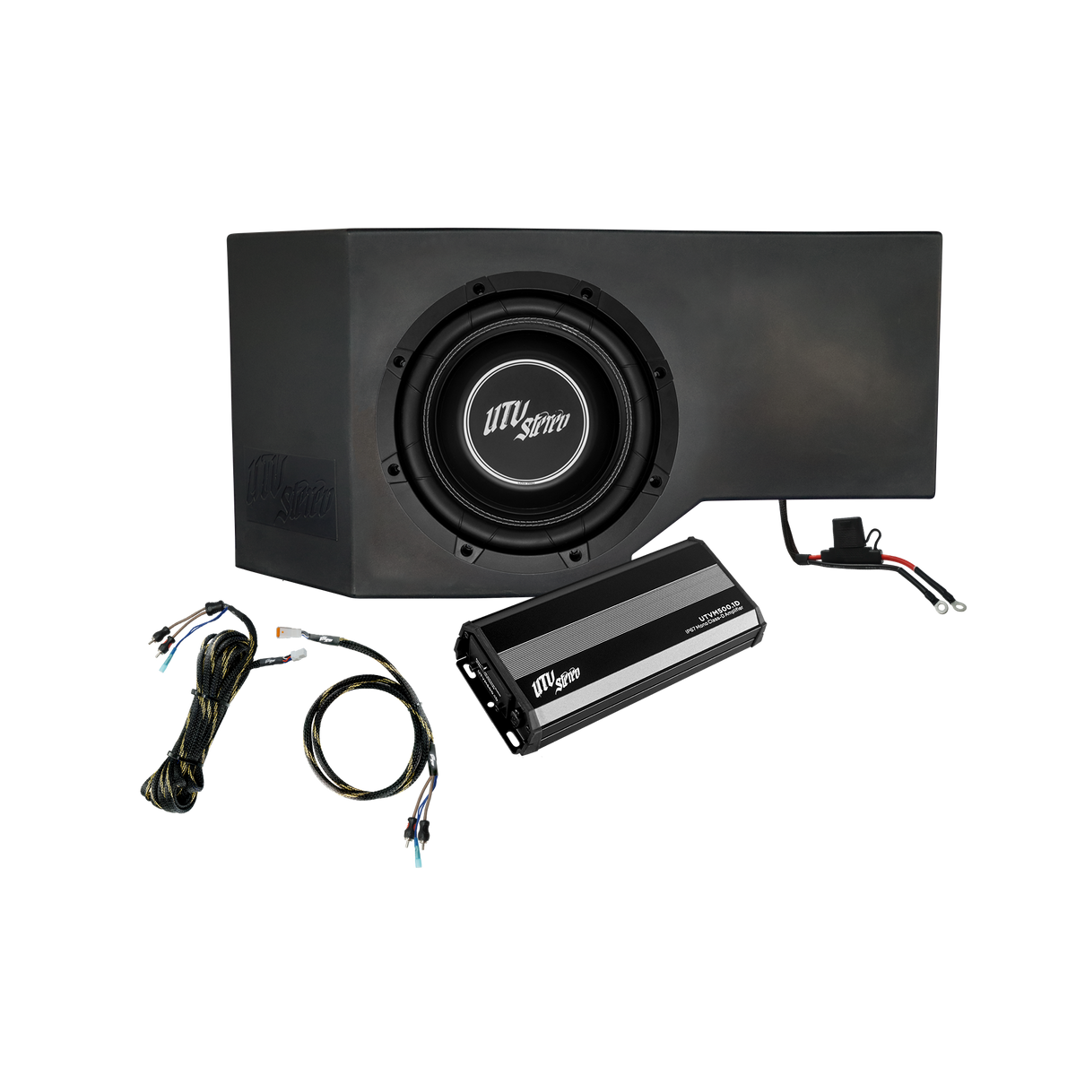 Can-Am® Defender HD10 500W Single Side 10" Subwoofer Kit | UTVS-DEF-SUB-500