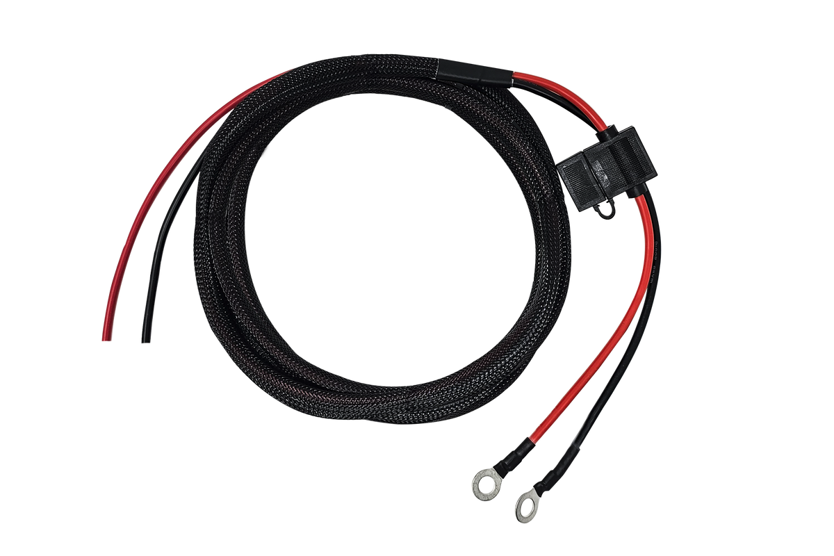 UTV Stereo 147" 12 AWG 40A Fused Amplifier Power Harness