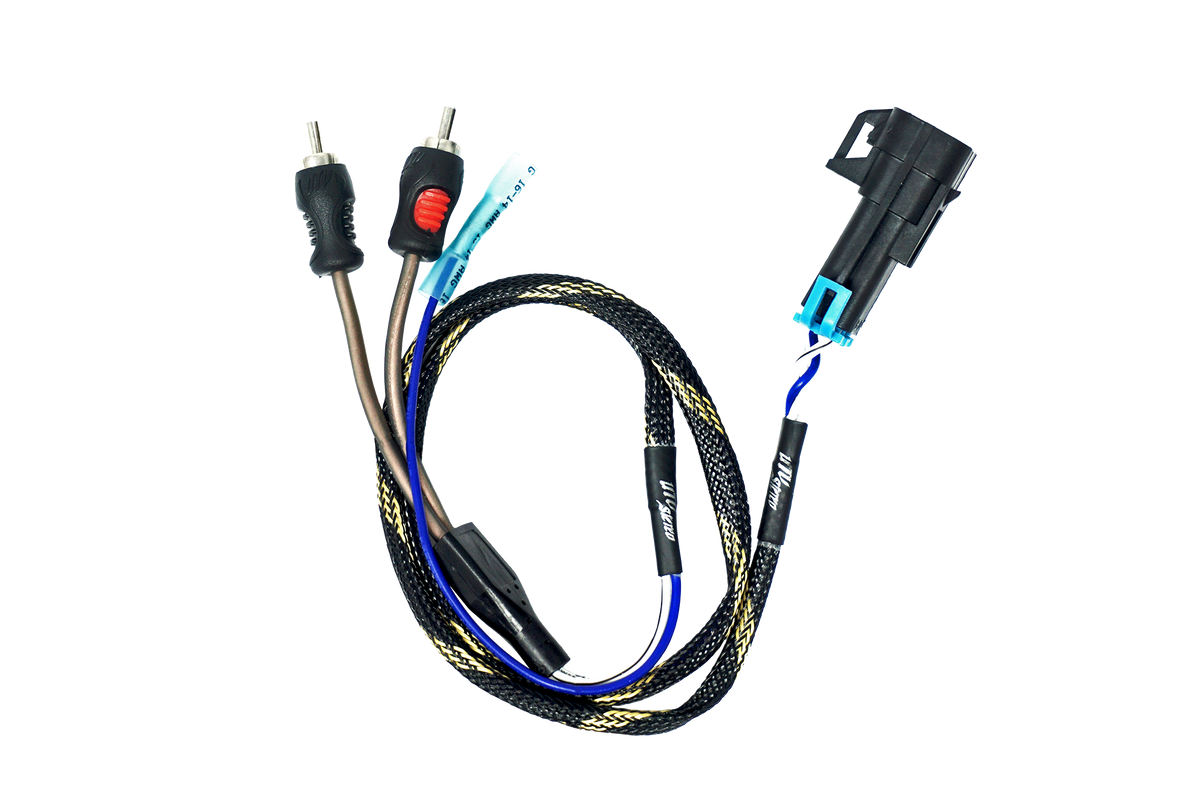 UTV Stereo Polaris Ranger 1500 Ride Command subwoofer RCA output harness
