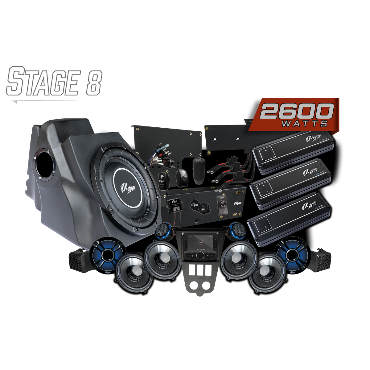 '25-'26 RZR® Pro Series Signature Stage 8 Stereo Kit | UTVS-PRO2-S8-S