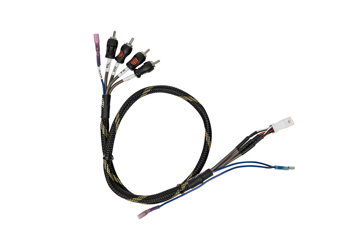 Can-Am® Defender HD11 BRP GO! Front & Rear RCA Output Harness + Remote | UTVS-DEF2-GO-RCA-OUT