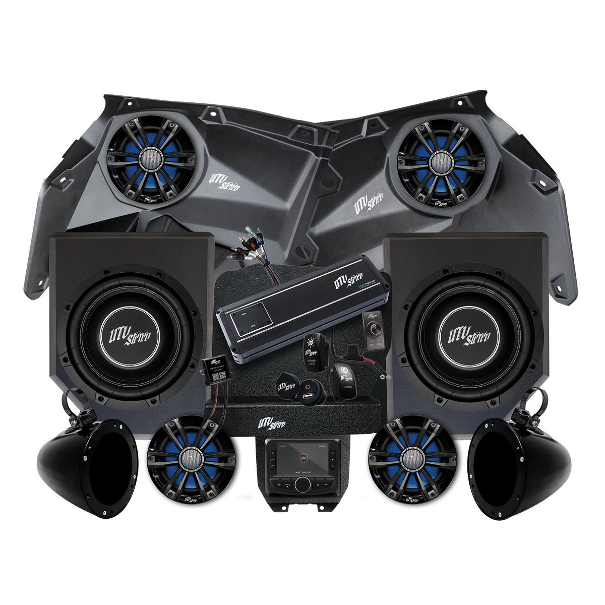Can-Am® X3 Signature Series Stage 6 Stereo Kit | UTVS-X3-S6-S