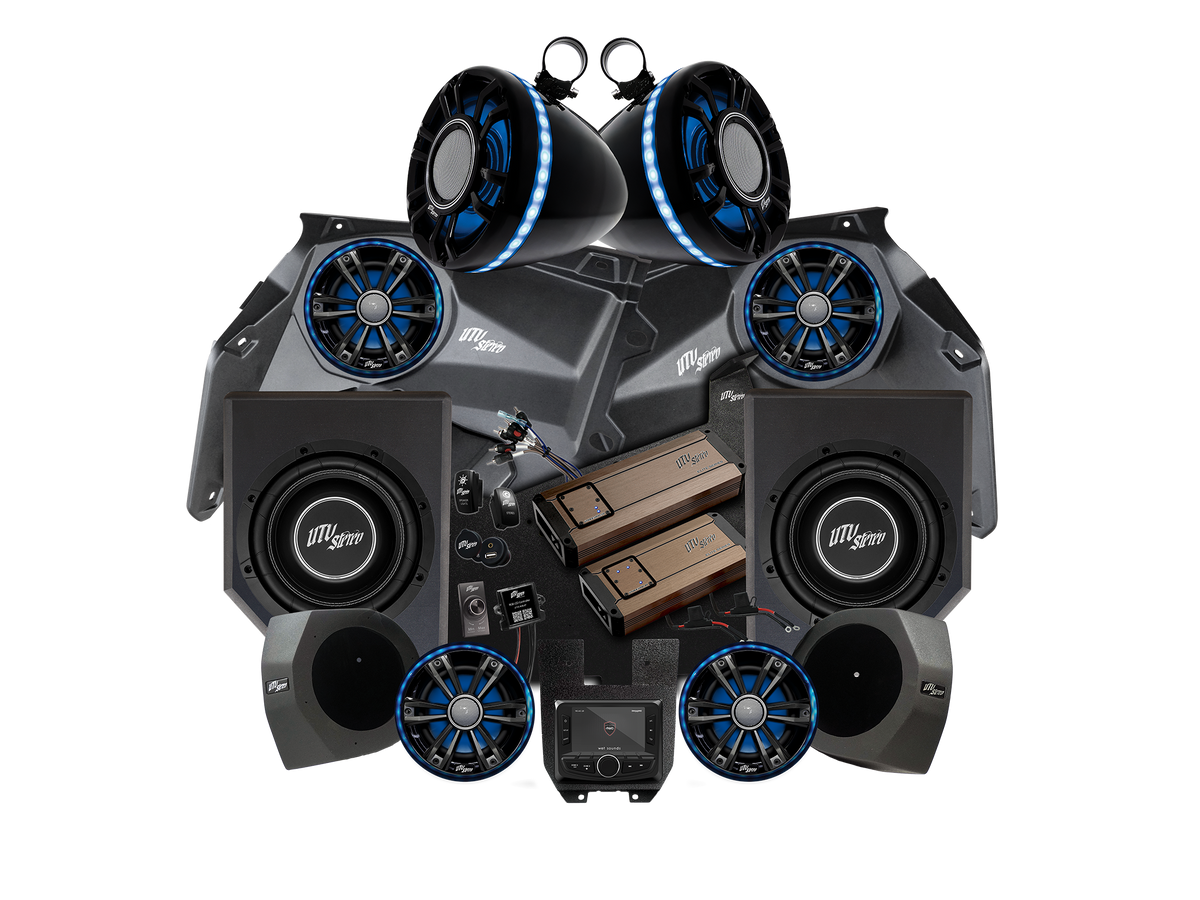 UTV Stereo Can-Am X3 Stage 7 component layout