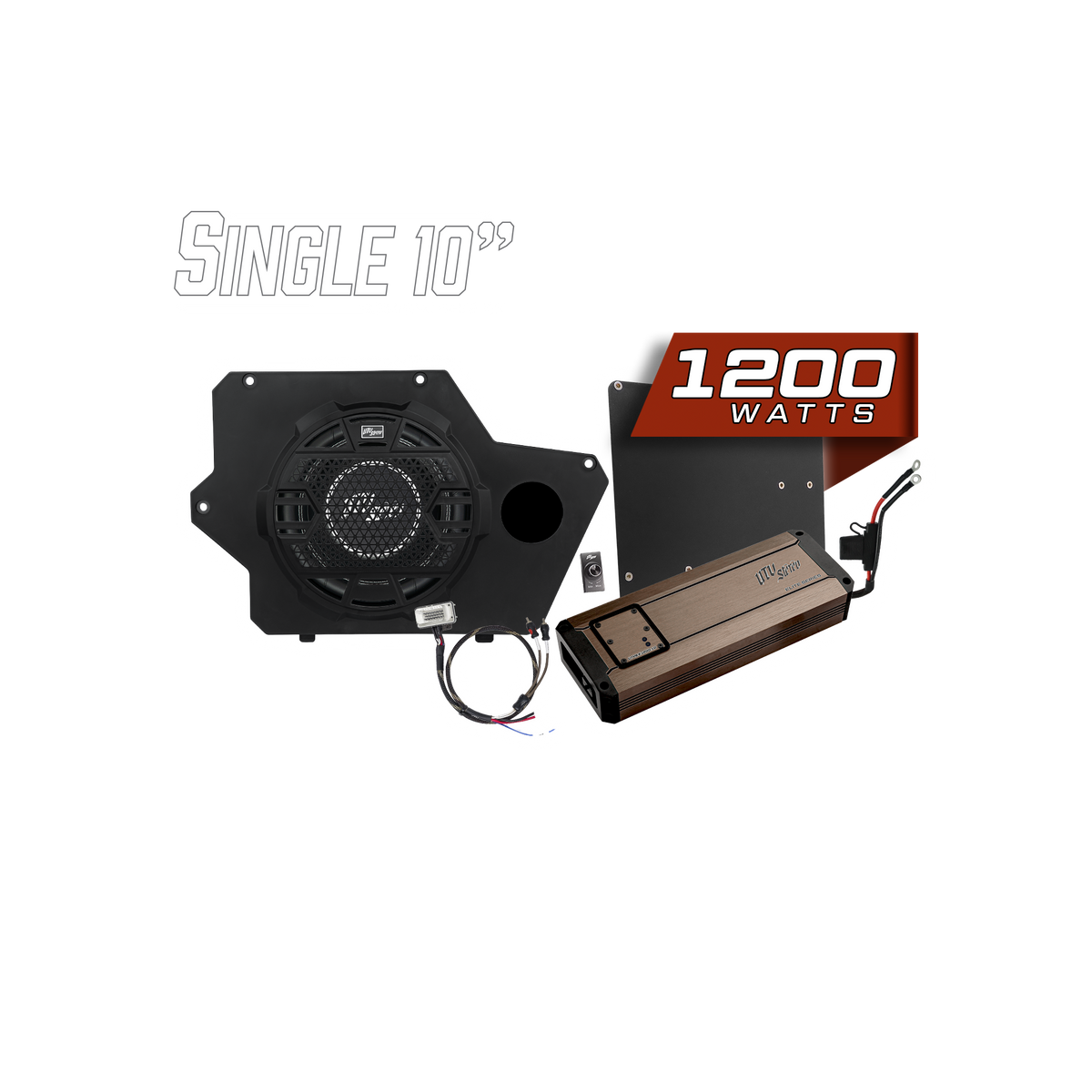 Polaris® Xpedition 1200W 10" Subwoofer Kit | UTVS-XPD-SUB-1200-1