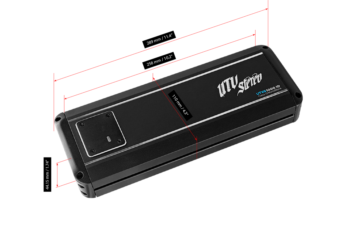 UTV Stereo Signature 1000W Monoblock Amplifier