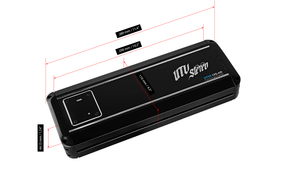 UTV Stereo Signature 800W 4-Channel Amplifier