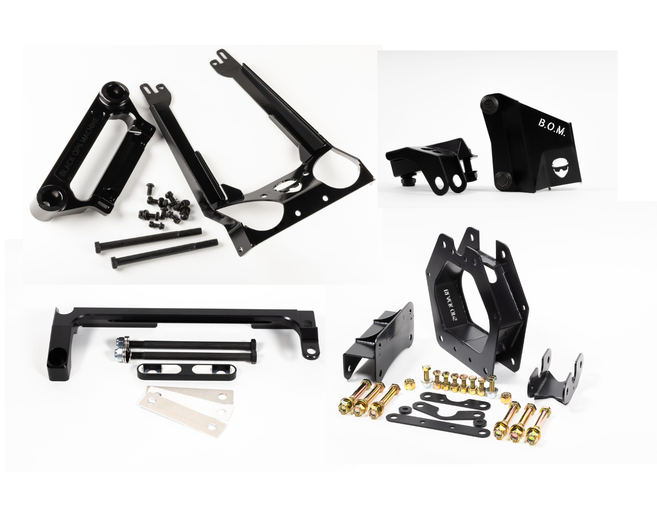 Can-Am X3 Brace Bundle Kit - Rack Support, Front Gusset, Shock Tower Brace, Rear Shock Brace