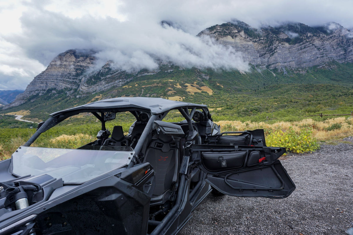 Photo of Maverick X3 Front Door Bag Set (2017-2025) by UTV Mountain Accessories - Premium Door Bags & Door Accessories for UTVs / Side by Sides