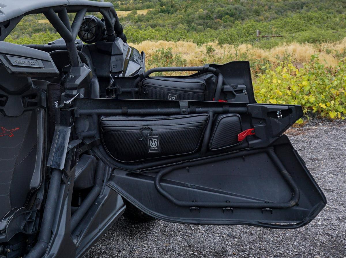 Photo of Maverick X3 Front Door Bag Set (2017-2025) by UTV Mountain Accessories - Premium Door Bags & Door Accessories for UTVs / Side by Sides