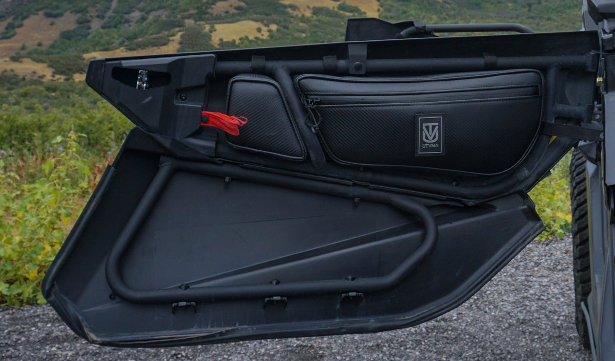 Photo of Maverick X3 Front Door Bag Set (2017-2025) by UTV Mountain Accessories - Premium Door Bags & Door Accessories for UTVs / Side by Sides
