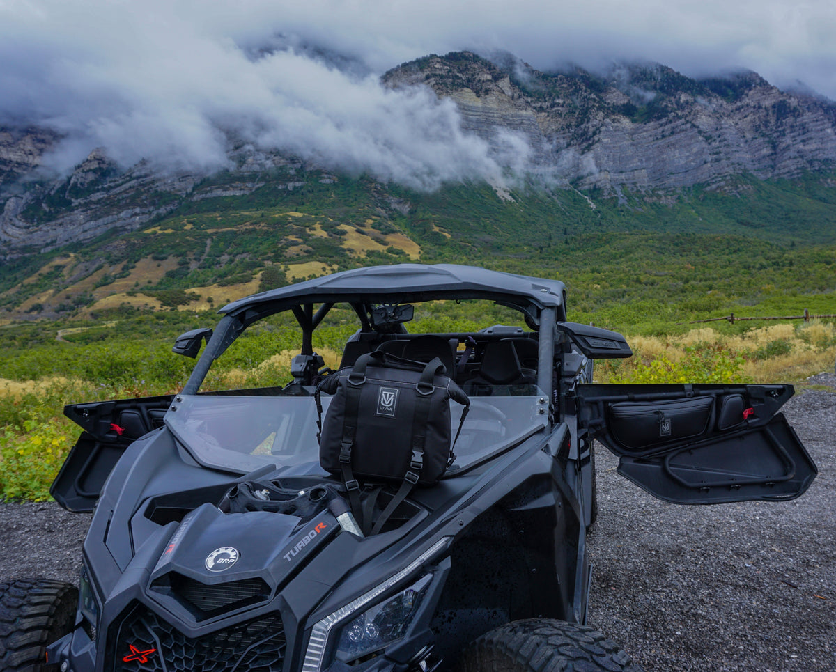 Photo of Maverick X3 Front Door Bag Set (2017-2025) by UTV Mountain Accessories - Premium Door Bags & Door Accessories for UTVs / Side by Sides