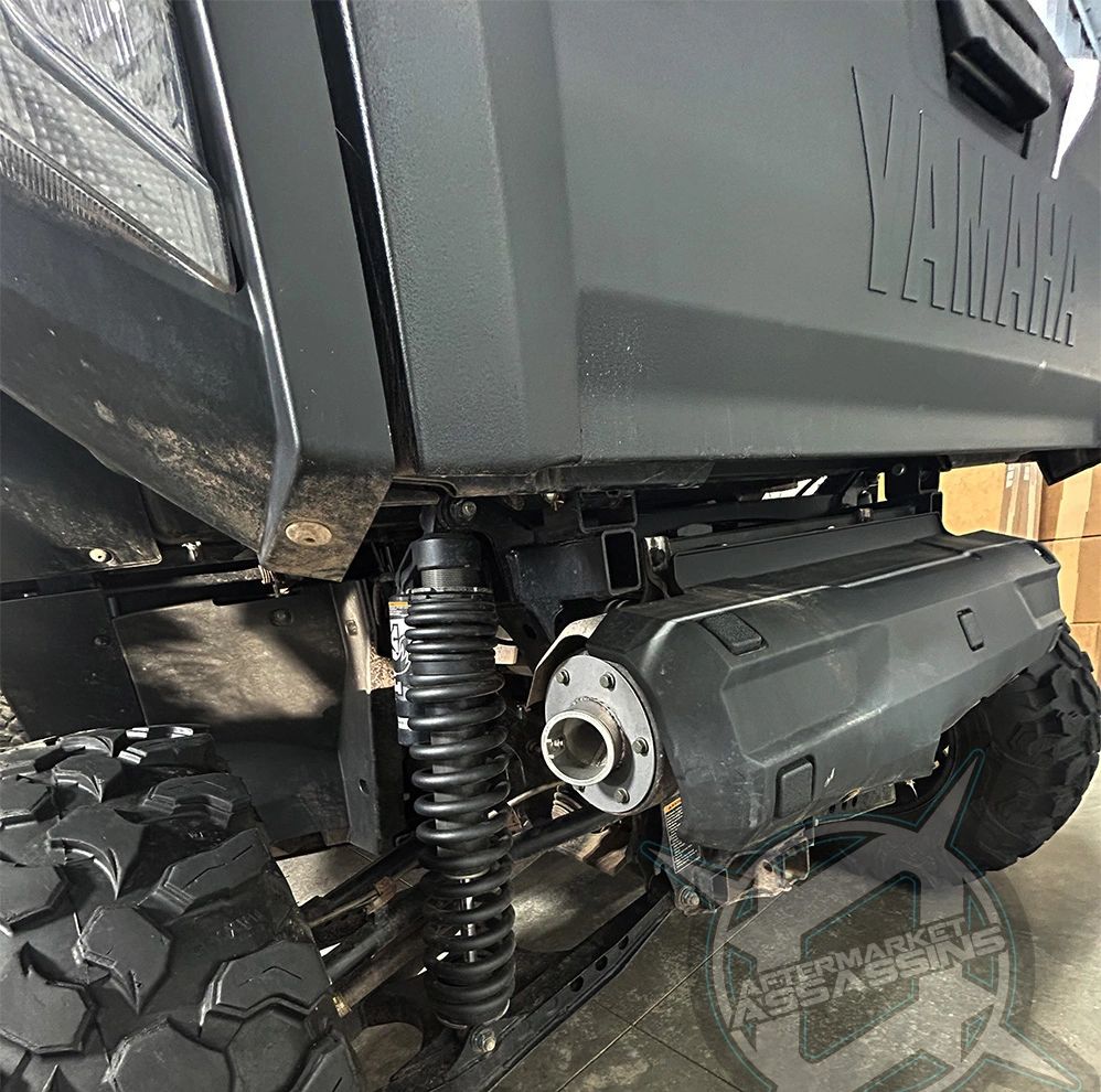 2021+ Yamaha Wolverine RMAX 1000 2.5-Inch Exhaust Tip installed or alternate view
