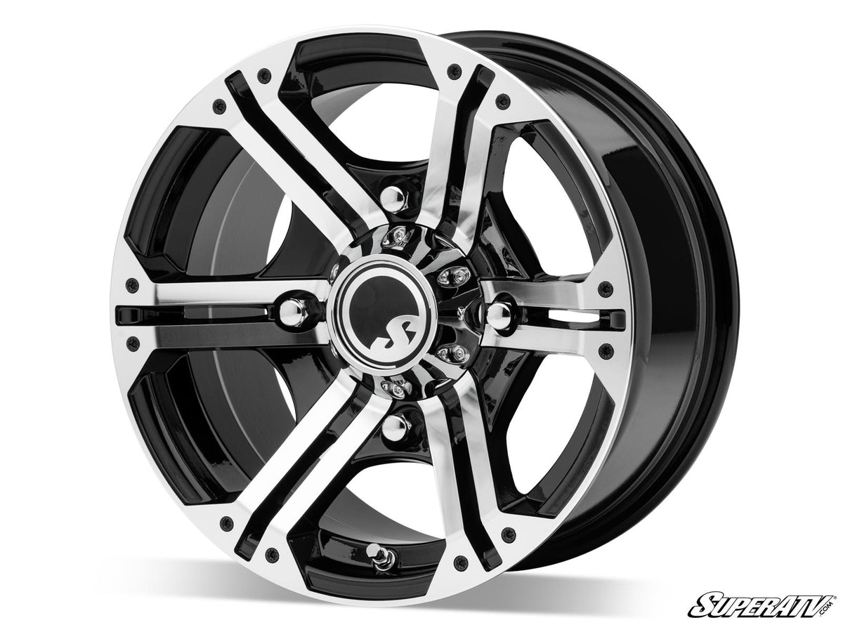 Intimidator Tires 30x10x14 on 14in. Bandit H-Series Machined Finish Wheels 4/156 Pattern