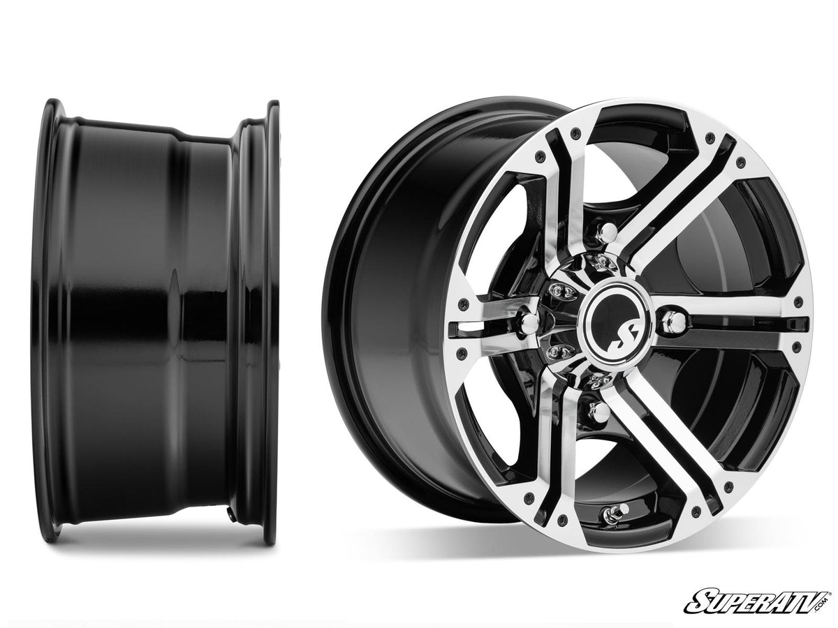 Intimidator Tires 30x10x14 on 14in. Bandit H-Series Machined Finish Wheels 4/156 Pattern