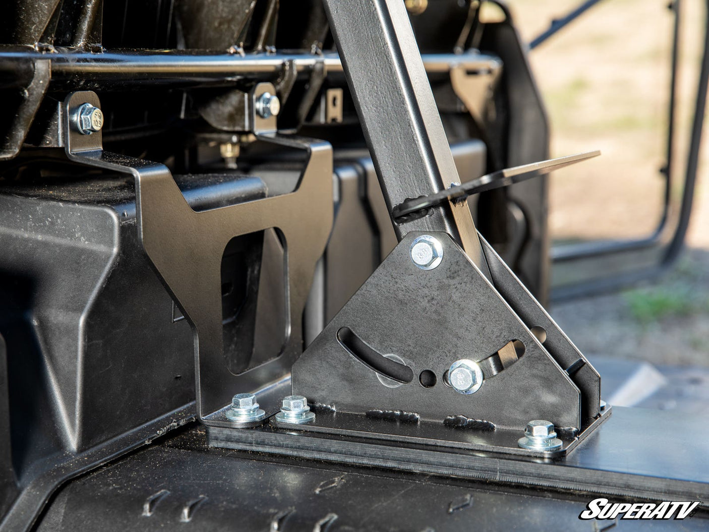 Photo of SuperATV Can-Am Defender Floor-Mounted Gun Holder by SuperATV - Premium Storage for UTVs / Side by Sides