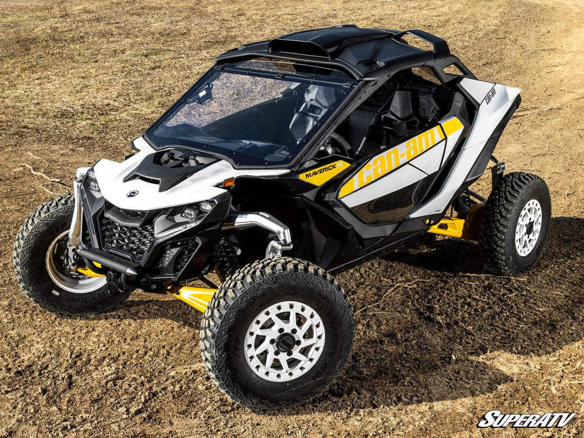 Photo of SuperATV Can-Am Maverick R MaxDrive Power Flip Windshield by SuperATV - Premium Windshields for UTVs / Side by Sides