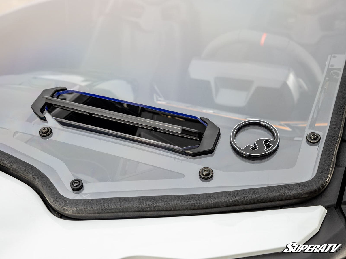 Photo of SuperATV Can-Am Maverick R Scratch-Resistant Vented Full Windshield by SuperATV - Premium Windshields for UTVs / Side by Sides