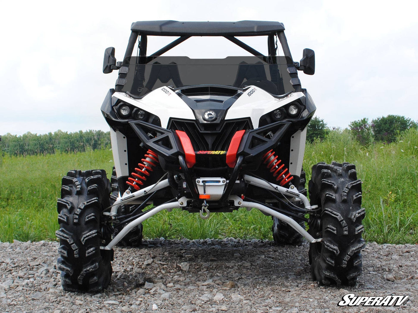 Photo of SuperATV Can-Am Maverick Half Windshield by SuperATV - Premium Windshields for UTVs / Side by Sides