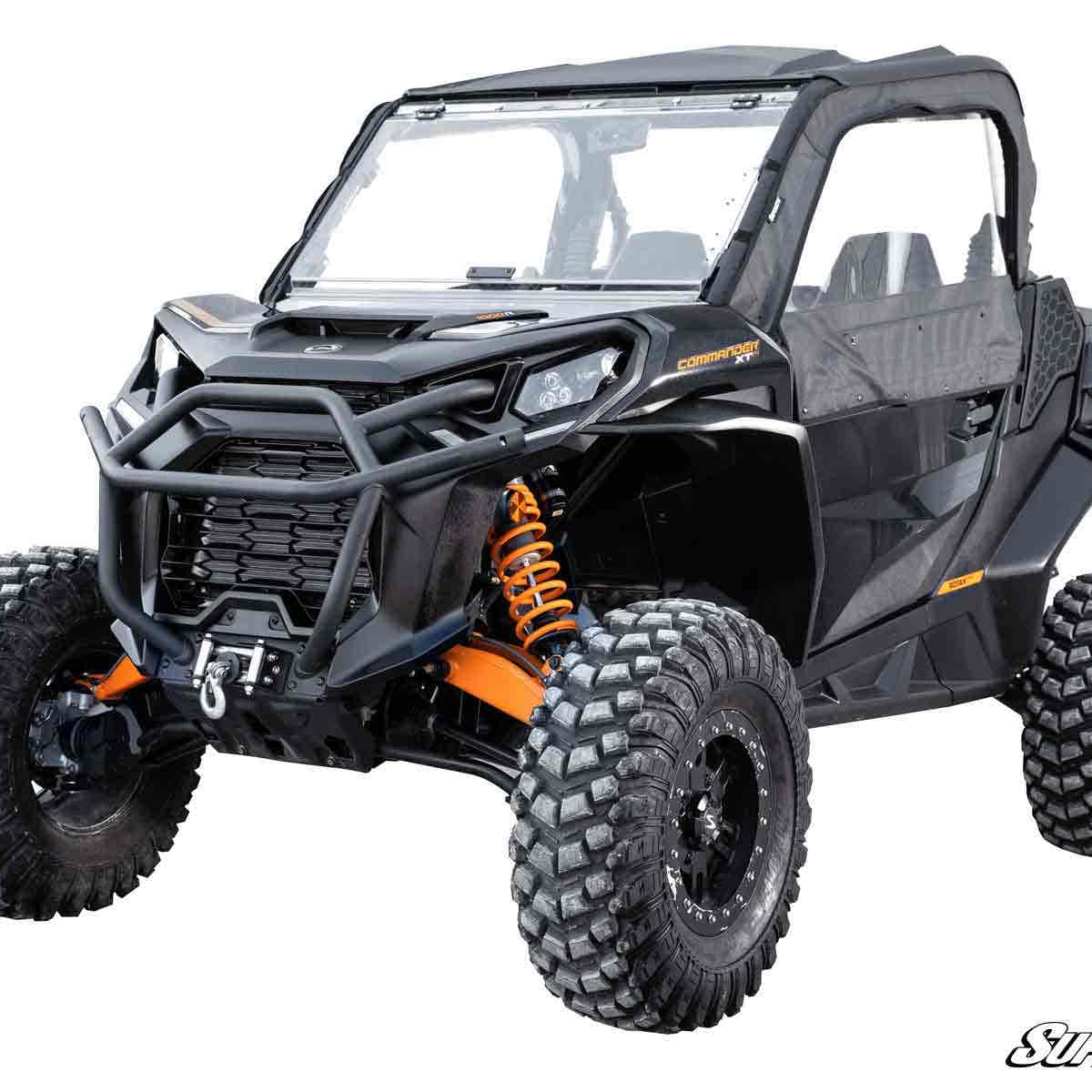 SuperATV Winch Mount Plate For Can-Am Commander 800/1000 (2011-2020)