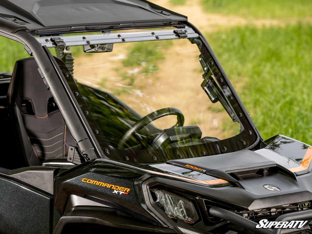 Photo of SuperATV Can-Am Commander MaxDrive Power Flip Windshield by SuperATV - Premium Windshields for UTVs / Side by Sides