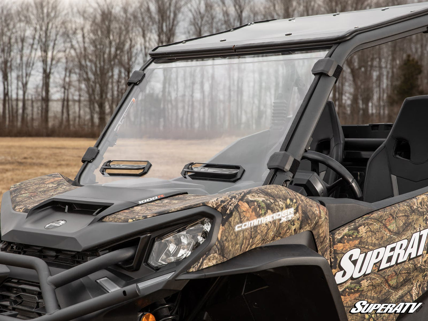 Photo of SuperATV Can-Am Maverick Trail Vented Full Windshield by SuperATV - Premium Windshields for UTVs / Side by Sides