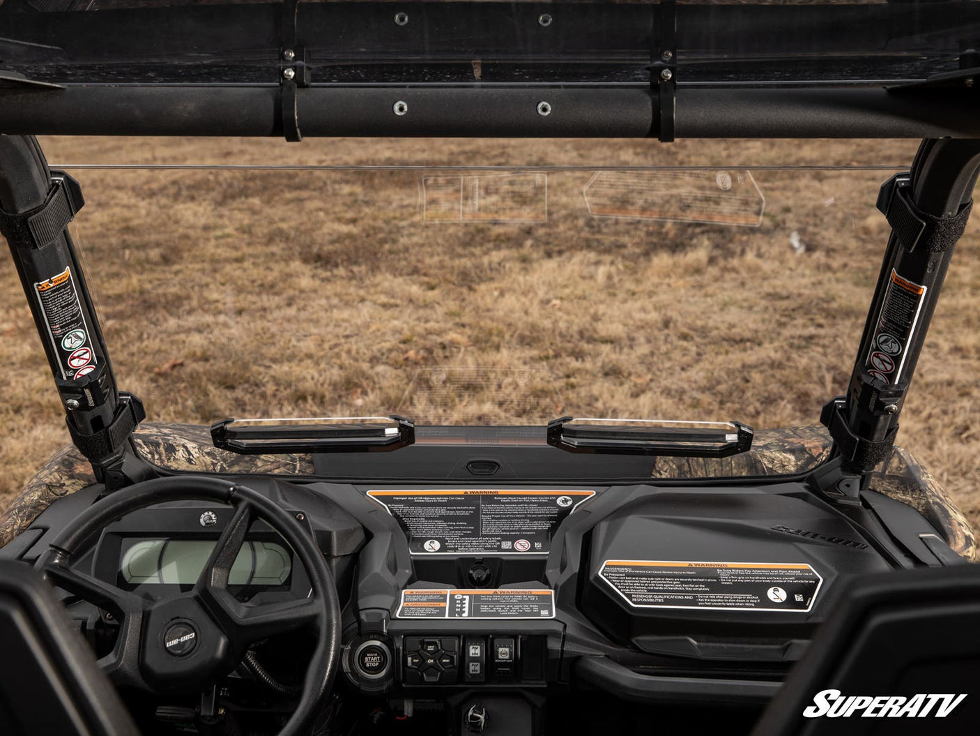 Photo of SuperATV Can-Am Maverick Trail Vented Full Windshield by SuperATV - Premium Windshields for UTVs / Side by Sides