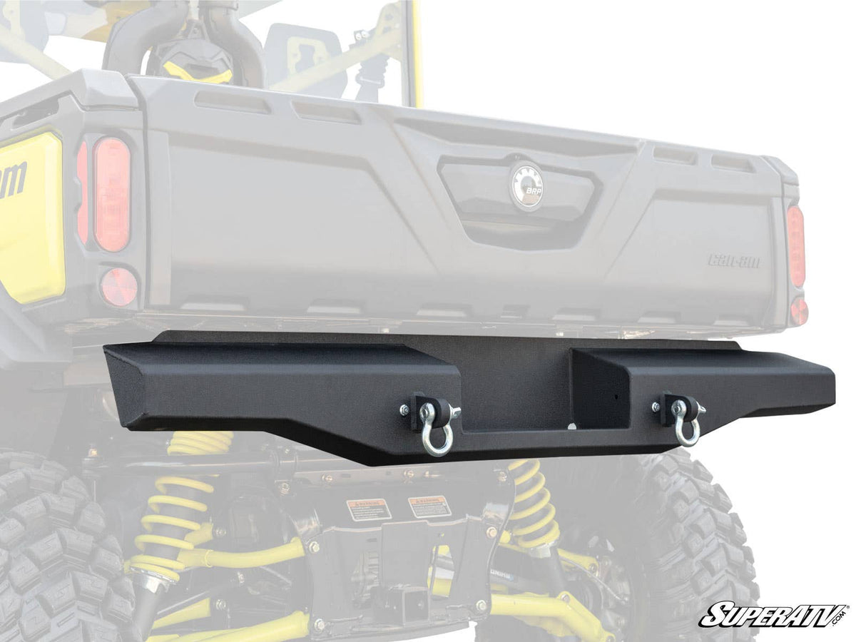 Photo of SuperATV Can-Am Defender Diamond Plate Rear Bumper by SuperATV - Premium Bumpers for UTVs / Side by Sides