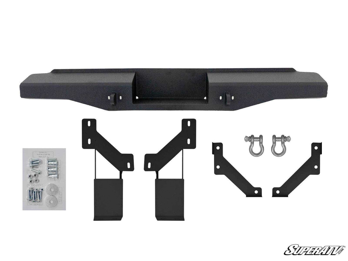 Photo of SuperATV Can-Am Defender Diamond Plate Rear Bumper by SuperATV - Premium Bumpers for UTVs / Side by Sides