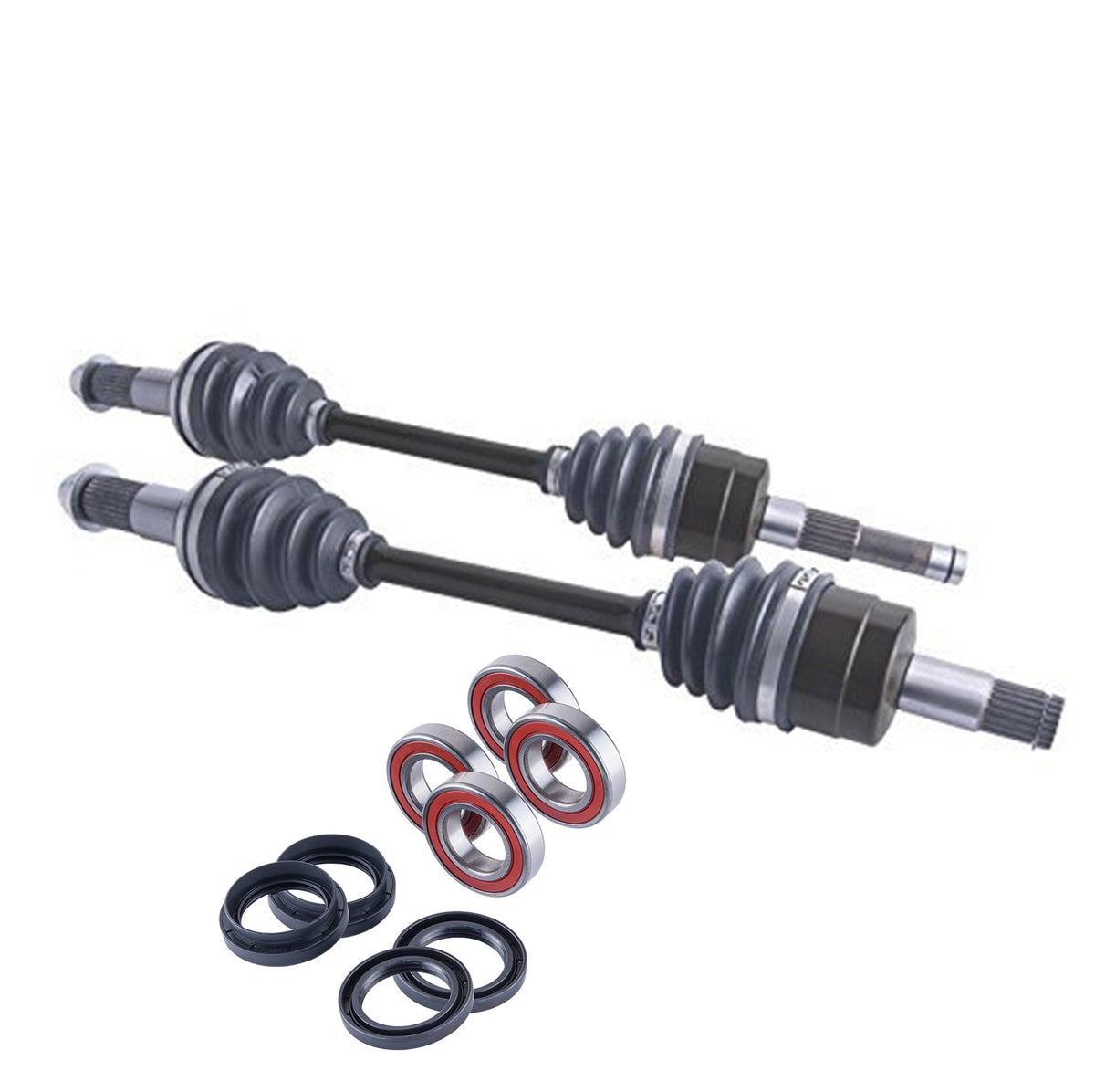 Yamaha Rhino 450 660 Front Axles and Wheel Bearing Set | 4XPRO - product view 1