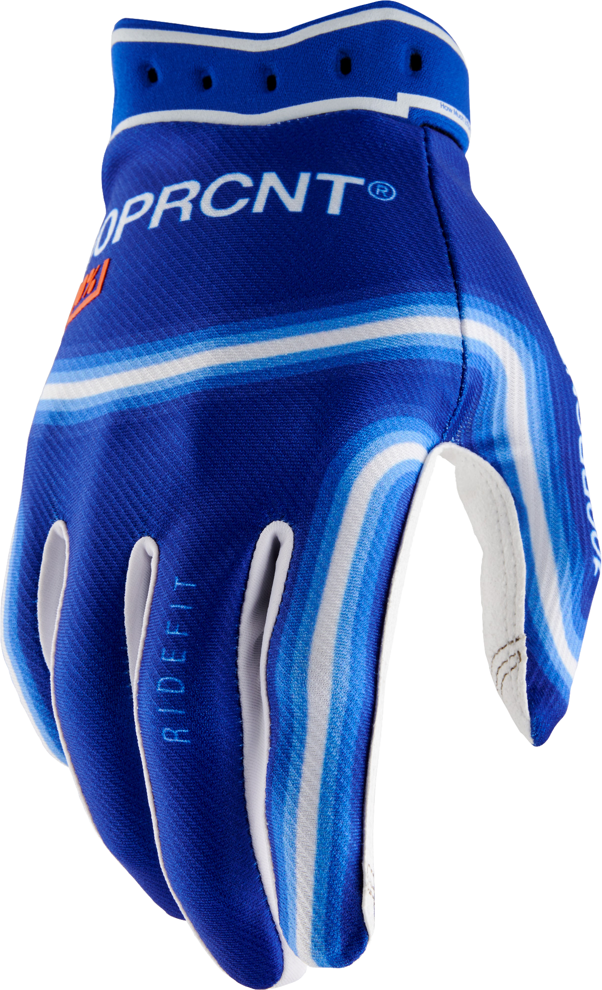 100% Ridefit Riding Gloves - Electric Blue, XL