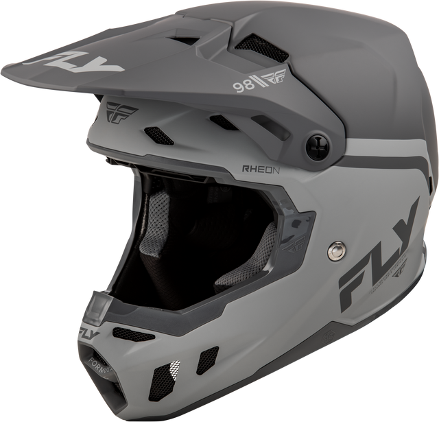 Photo of FLY RACING YOUTH FORMULA CC OBJECTIVE HELMET MATTE BLACK/GREY YL by FLY RACING - Premium Helmets for UTVs / Side by Sides