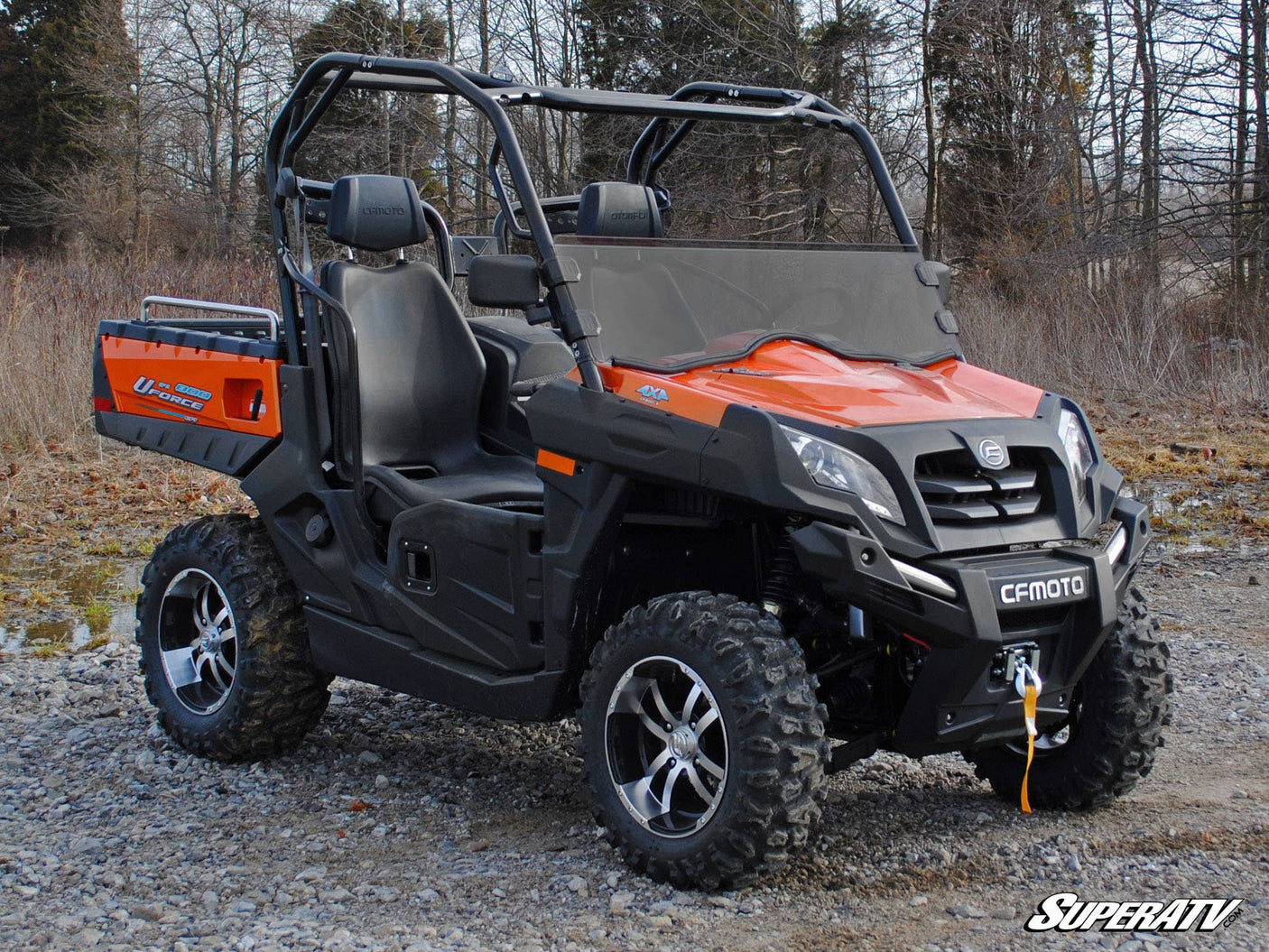 Photo of SuperATV CFMOTO UForce 800 Scratch Resistant Half Windshield by SuperATV - Premium Windshields for UTVs / Side by Sides