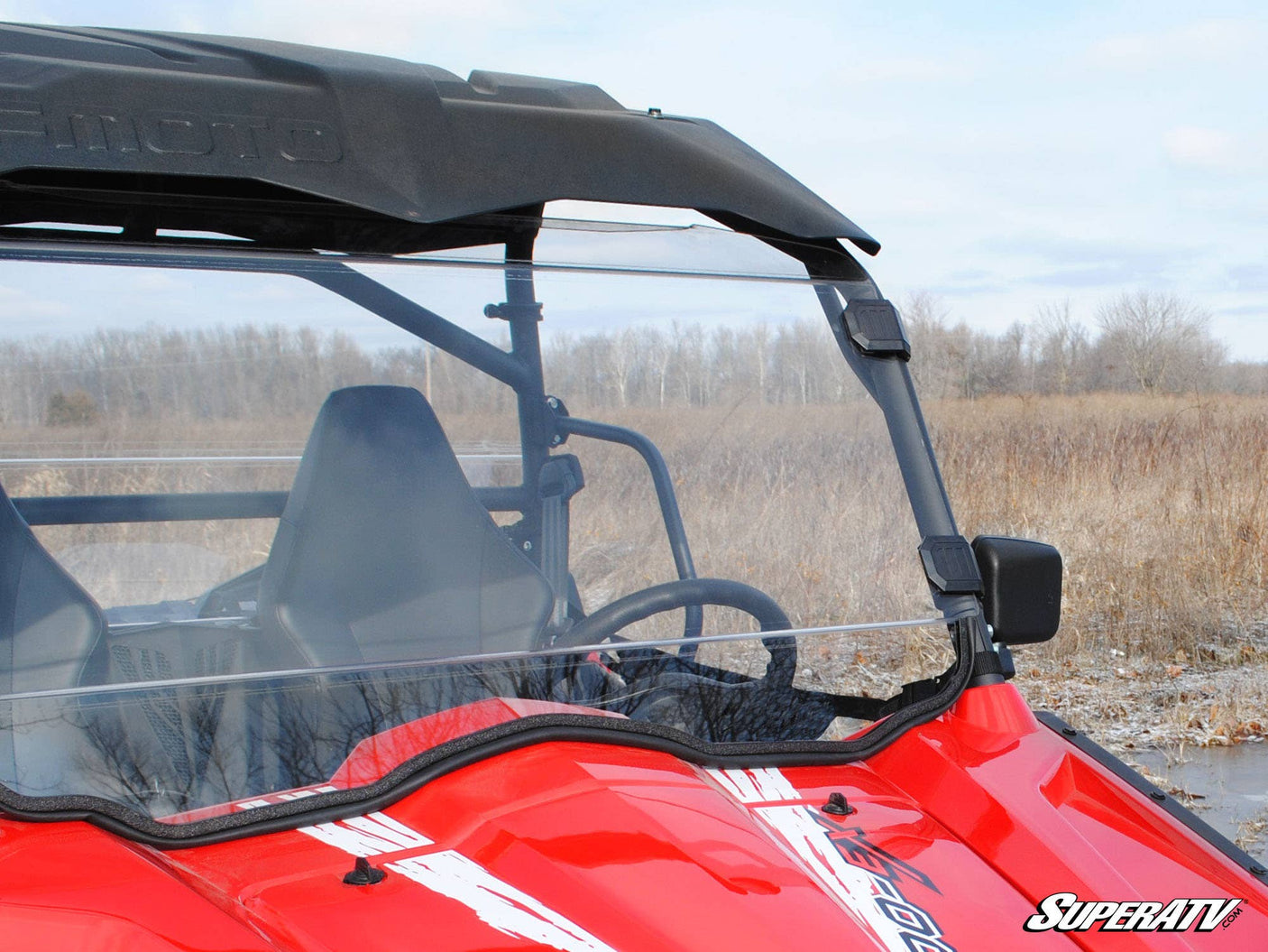Photo of SuperATV CFMOTO ZForce 800 Scratch Resistant Windshield by SuperATV - Premium Windshields for UTVs / Side by Sides