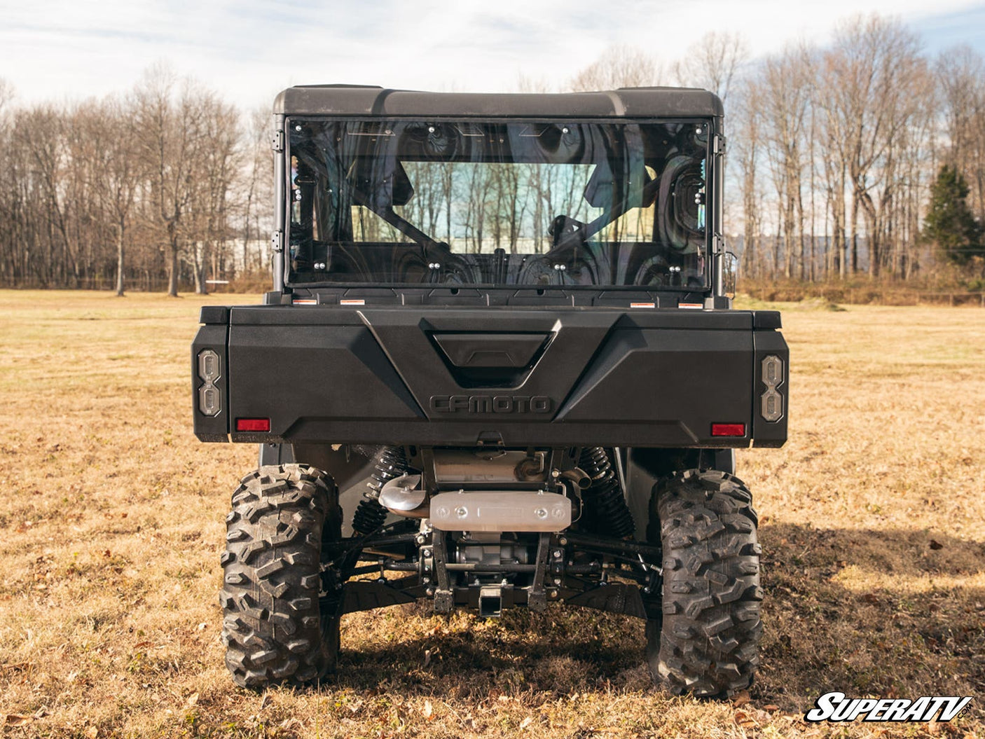 Photo of SuperATV CFMOTO UForce 1000 Rear Windshield by SuperATV - Premium Windshields for UTVs / Side by Sides