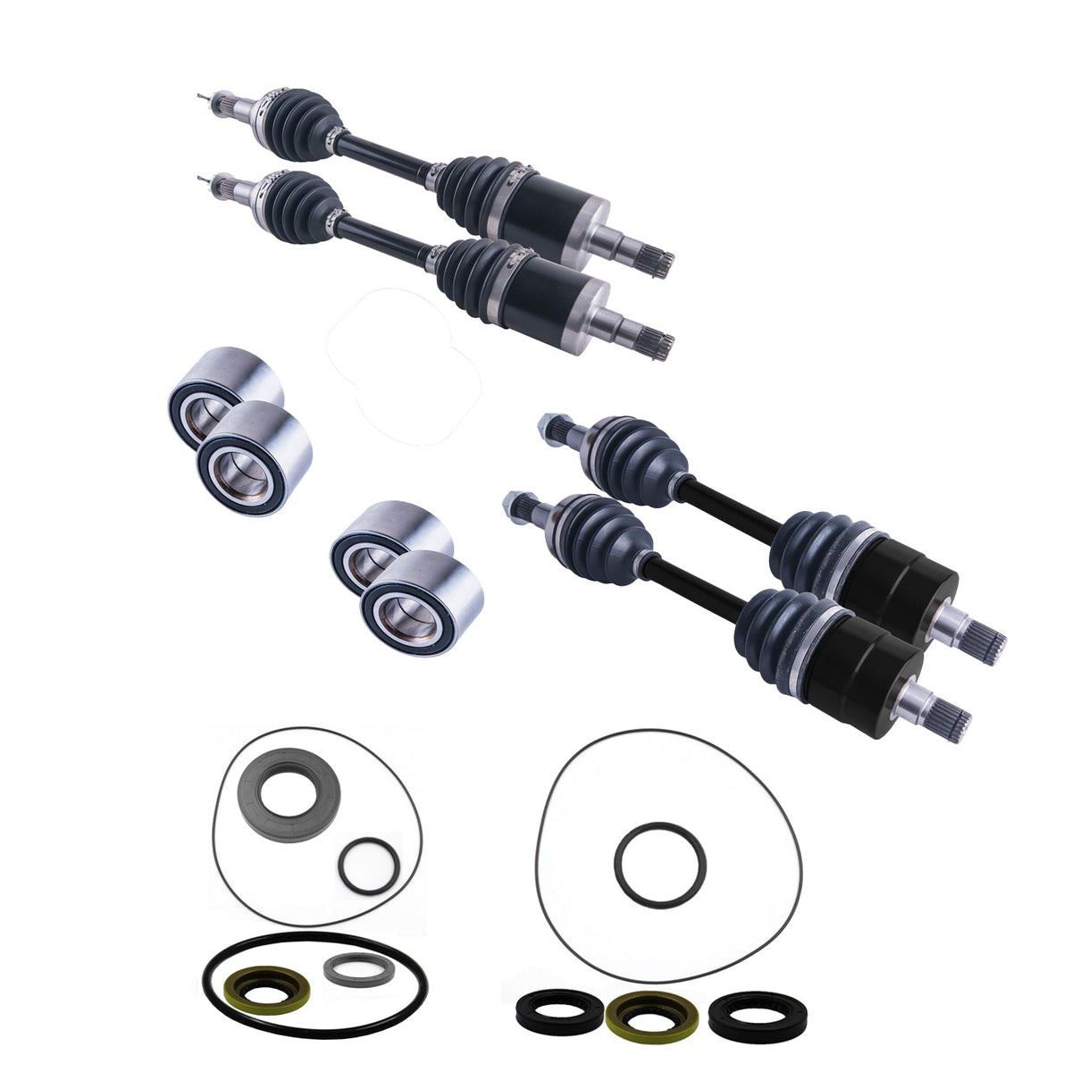 Can-Am Outlander Renegade Front & Rear CV Axles Wheel Bearings Differential Seals Bundle - product view 1