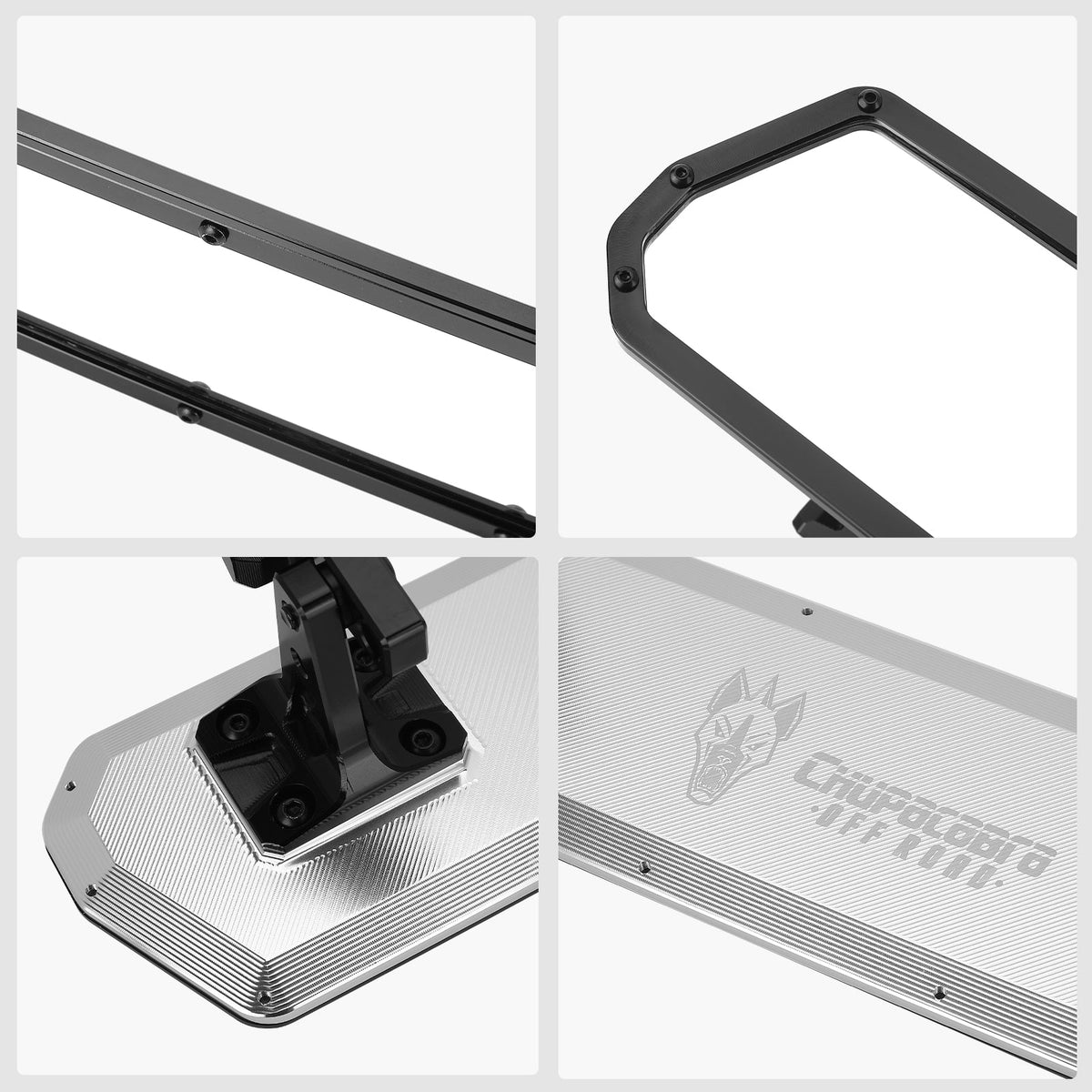 Super DELUXE 16” Offroad UTV Center Rearview Mirror - Huge Field of Vision + Durable Aluminum (2024)
