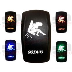 Photo of "Eject A Ho" Waterproof Rocker Switch by 50 Caliber Racing - Premium Rocker Switches for UTVs / Side by Sides