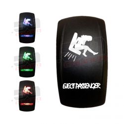Photo of "Eject Passenger" On/Off Waterproof Rocker Switch - 50 Caliber Racing by 50 Caliber Racing - Premium Rocker Switches for UTVs / Side by Sides