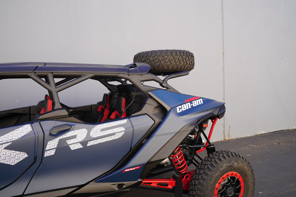 Photo of Can-Am Maverick R Max Mid-Height Dual Clamp Spare Tire Mount by Factory UTV - Premium Spare Tire Mounts for UTVs / Side by Sides